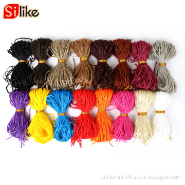 Zizi Braids Crochet Box Braids Twist Synthetic Braiding Hair Extensions 24 roots/Pack Pink White Purple Bug Gray 613 silike